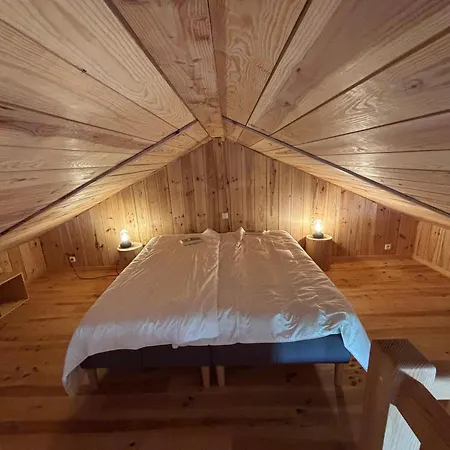 Alpstuga Les Du Medoc En Bois Aux Accents De Fuste Canadienne Avec Piscine *
